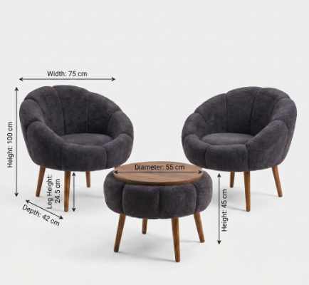 Atelier Del Sofa Lida Wellsoft - Anthracite